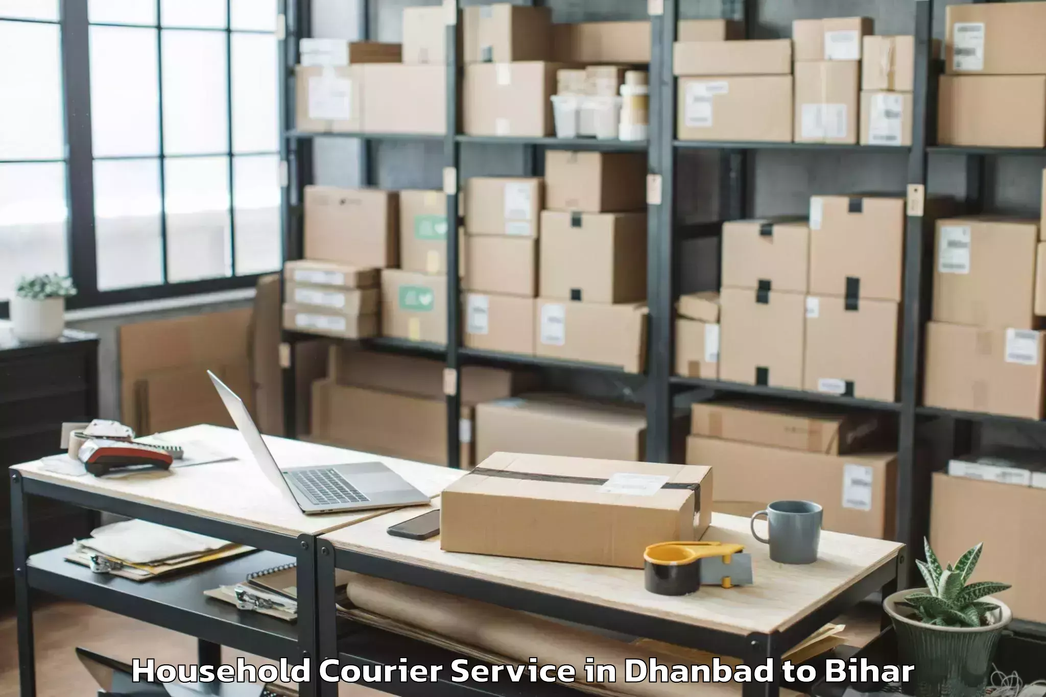 Book Your Dhanbad to Singhia Ii Household Courier Today